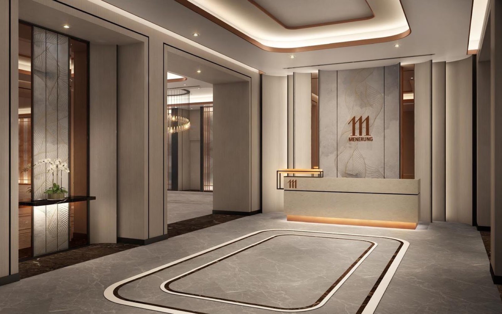 111 Menerung lobby: artist's impression