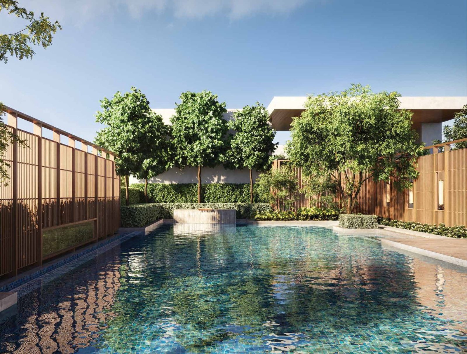 111 Menerung rooftop swimming pool: artist's impression