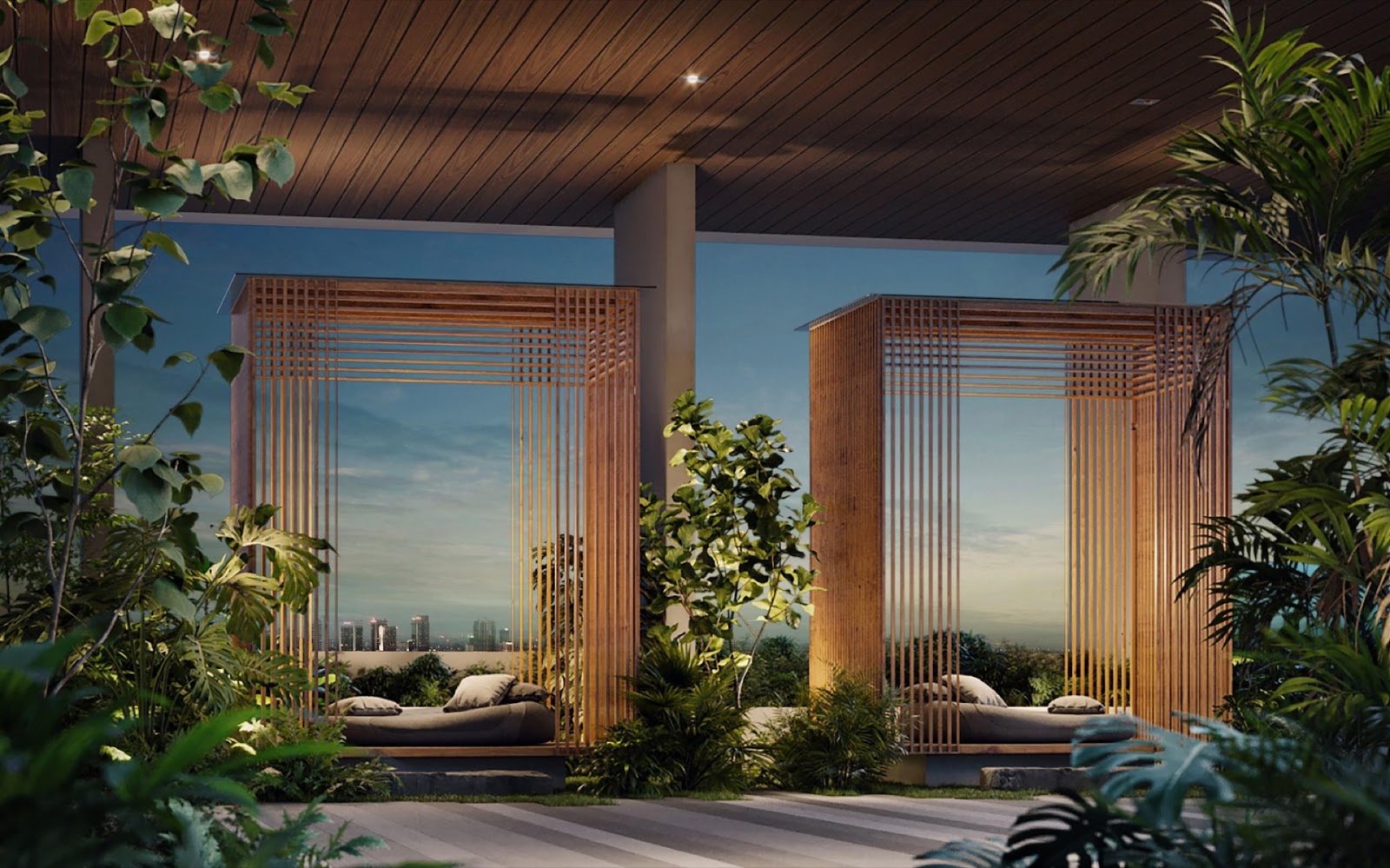 Alora Residences rooftop bonding pods: artist's impression