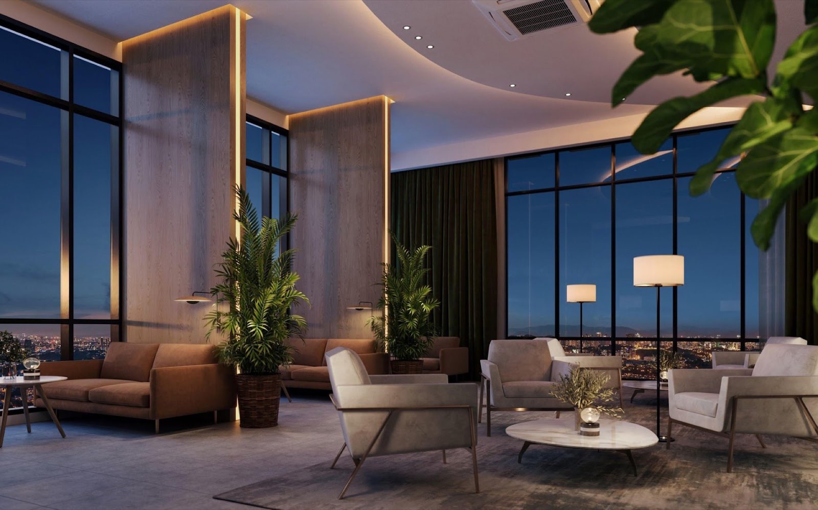Alora Residences sky lounge: artist's impression