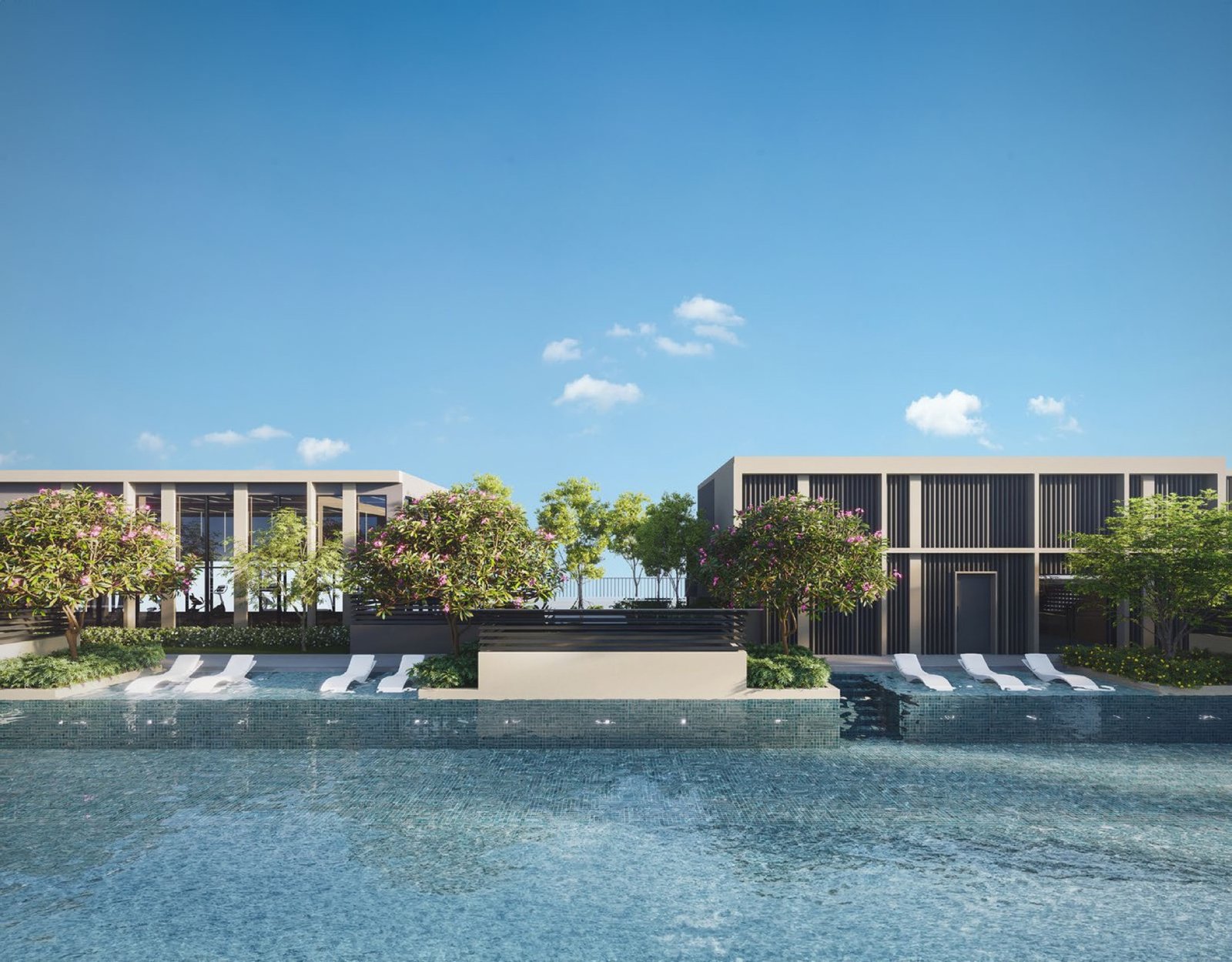 Amara Residences pool deck: artist's impression
