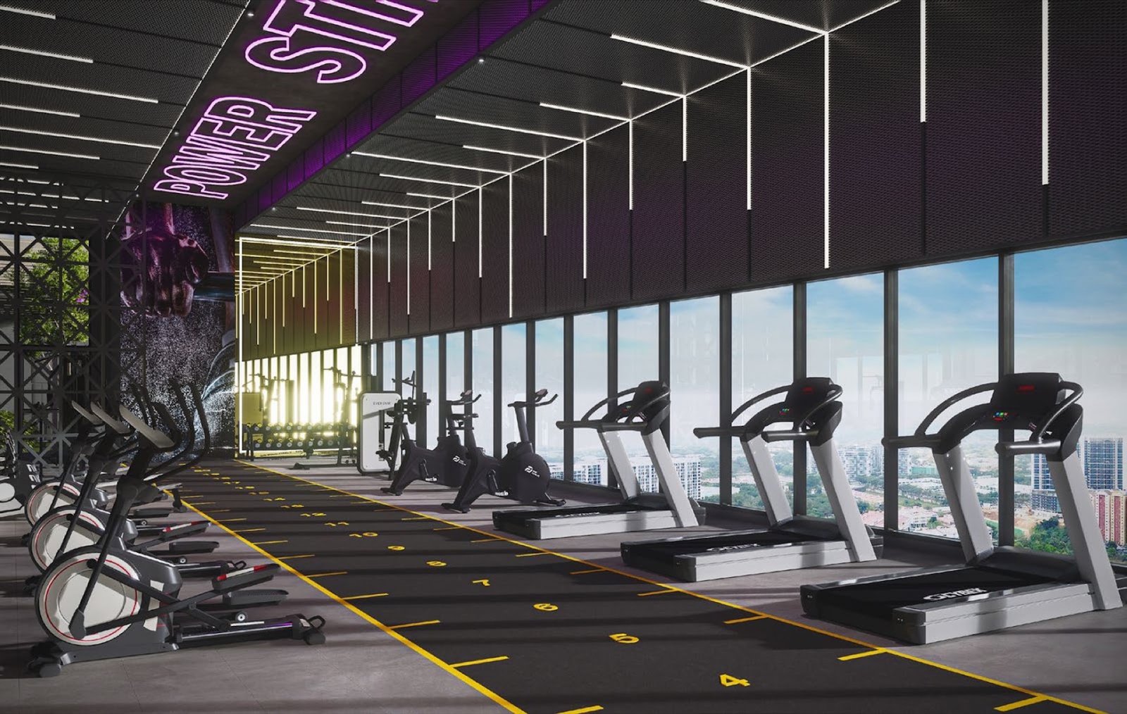 Amara Residences sky gym: artist's impression