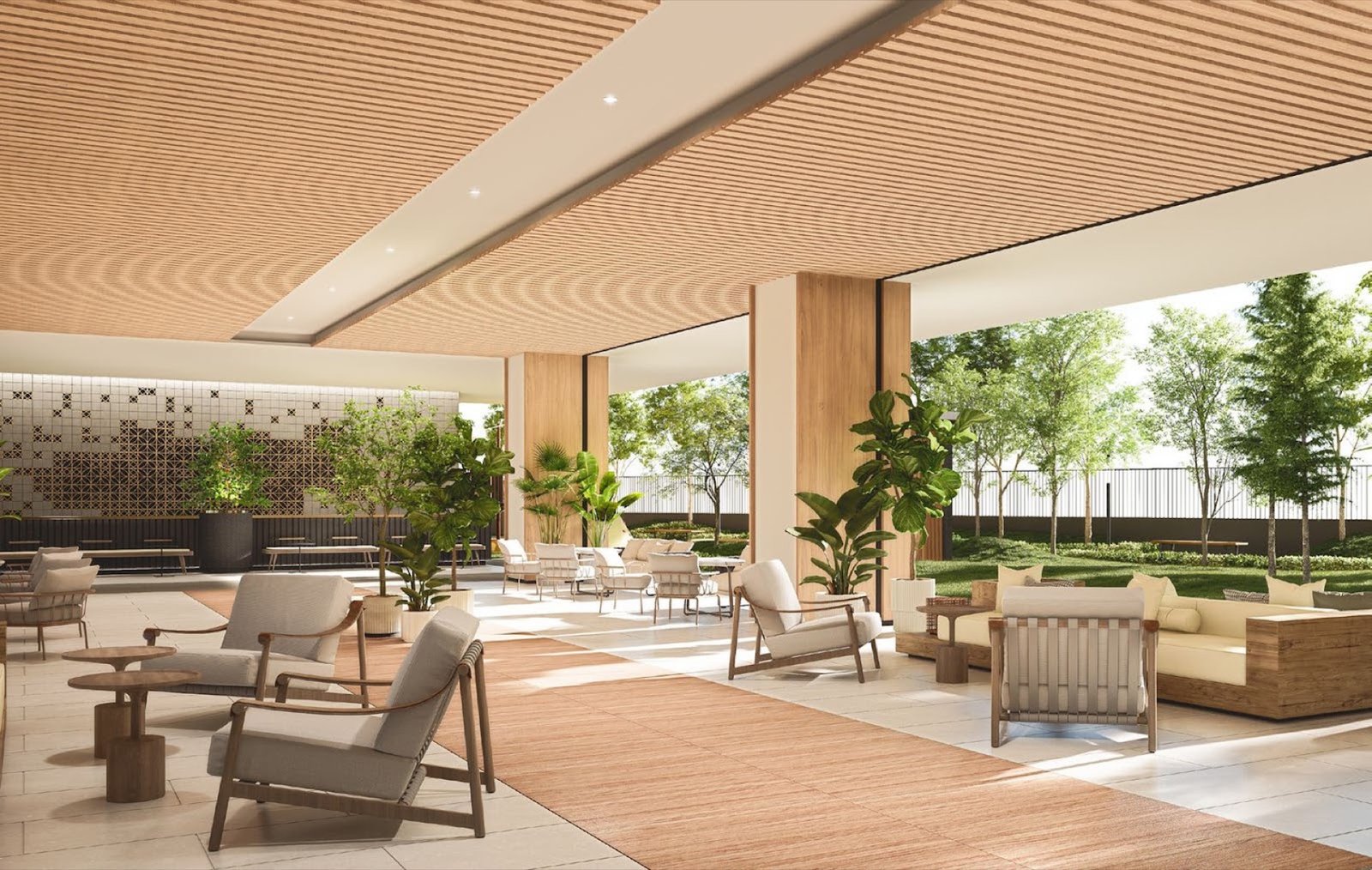 Amara Residences lounge: artist's impression