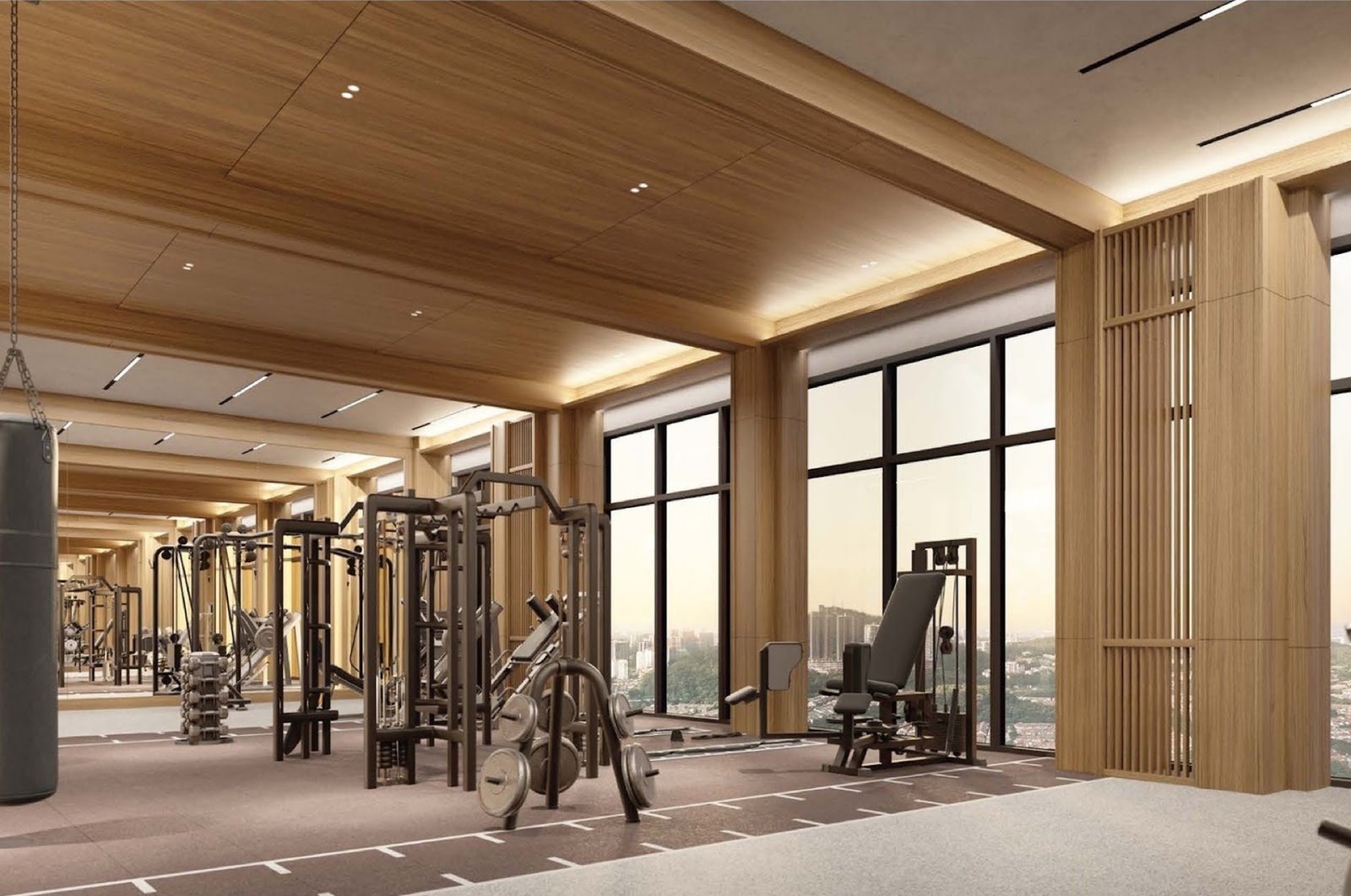 Amaya Residences gym: artist's impression