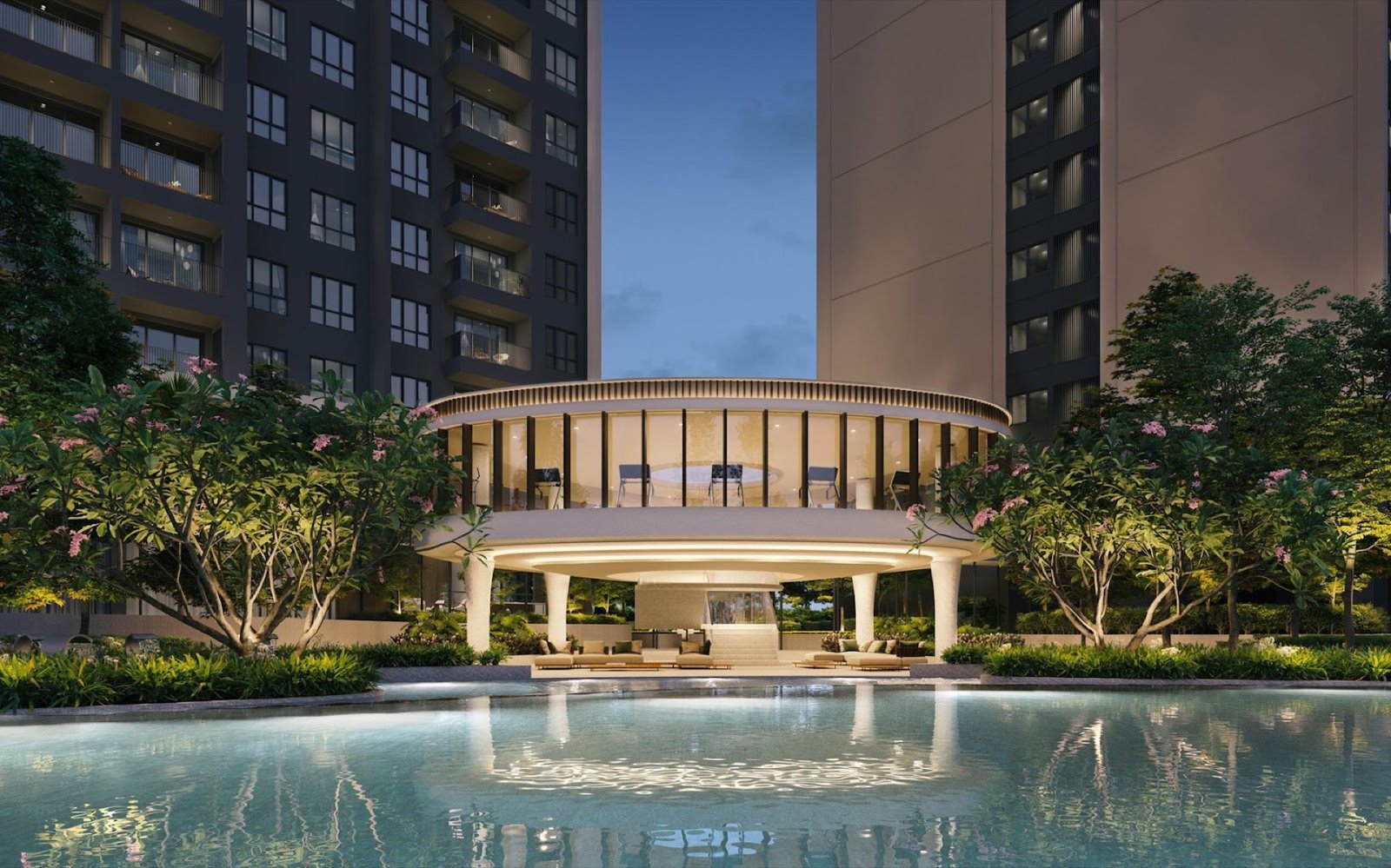 Amaya Residences poolside pavilion: artist's impression