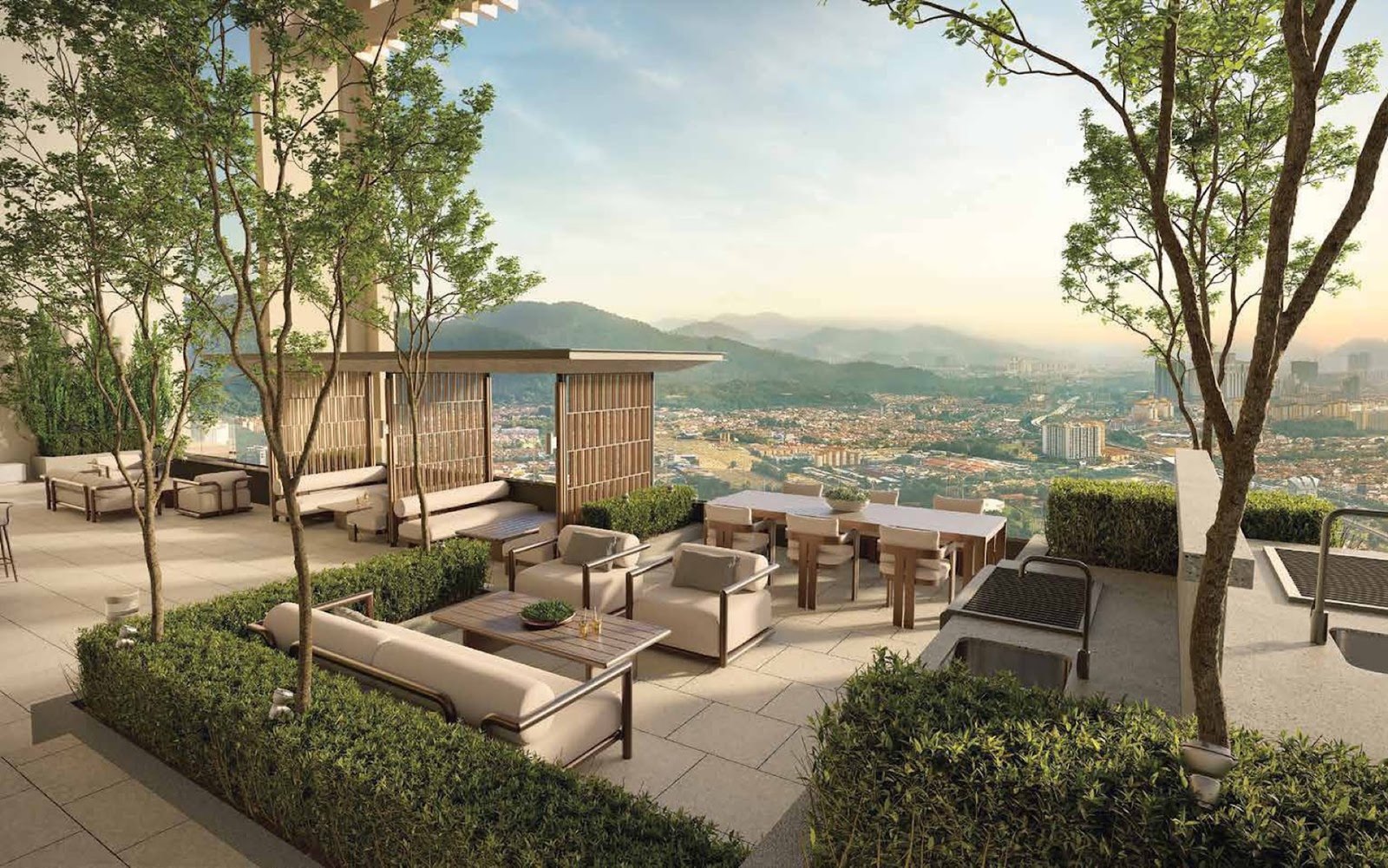 Amaya Residences rooftop terrace: artist's impression
