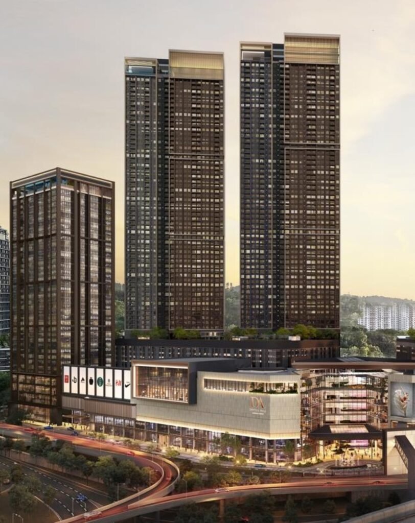Amaya Residences, Damansara Avenue: artist's impression of the two towers