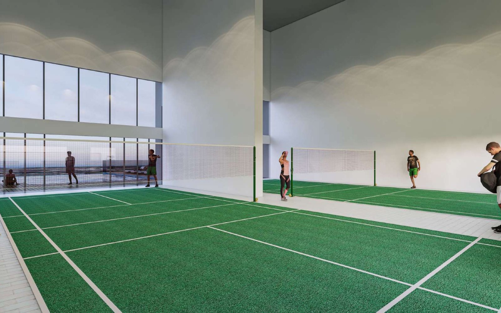 Ambience Residence multipurpose hall with badminton court: artist's impression