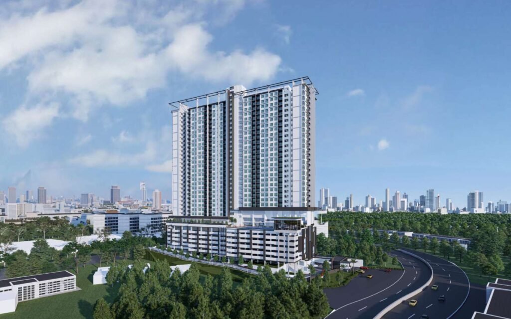 Ambience Residence tower beside the Sungai Besi Highway: artist's impression