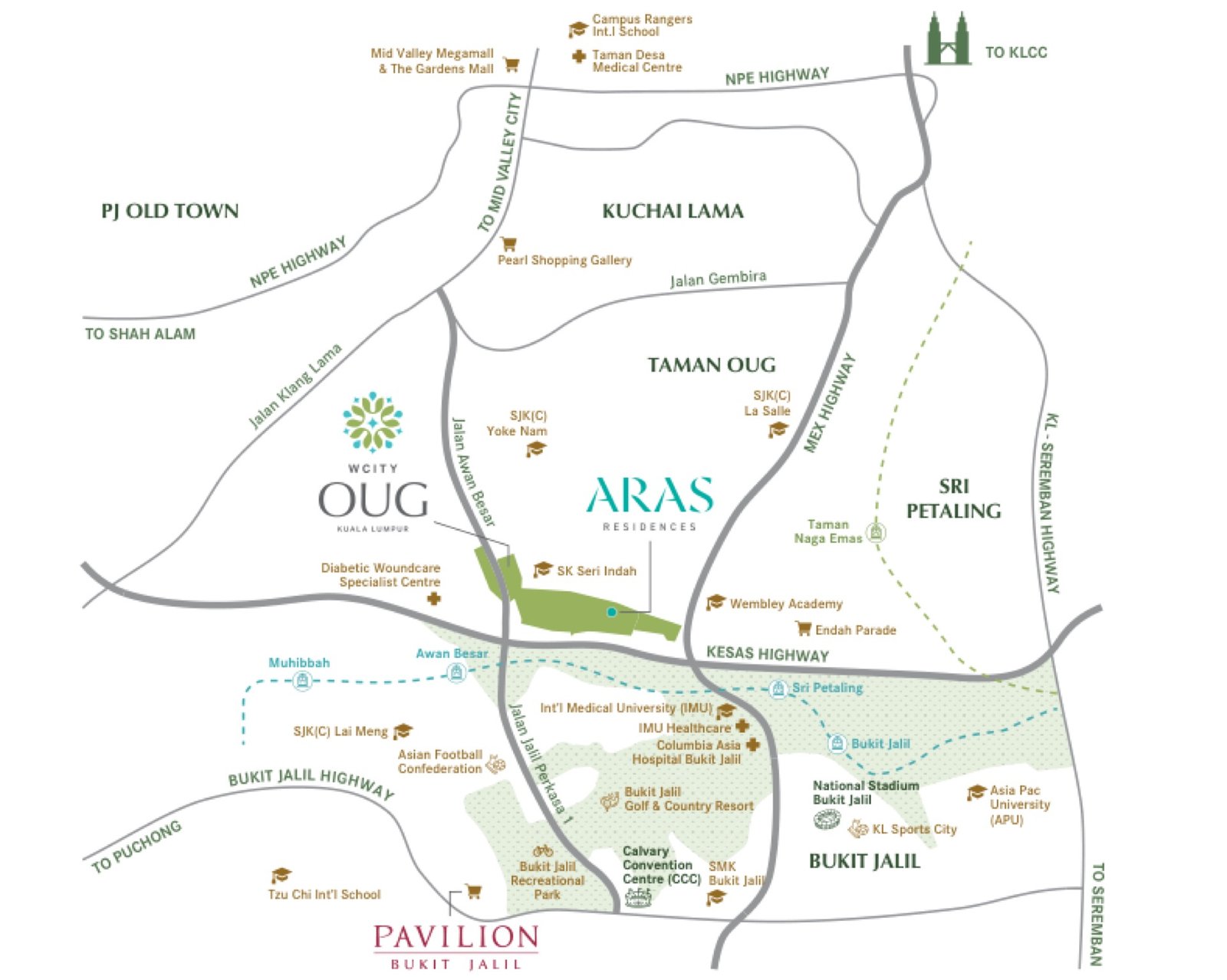 Aras Residences location map