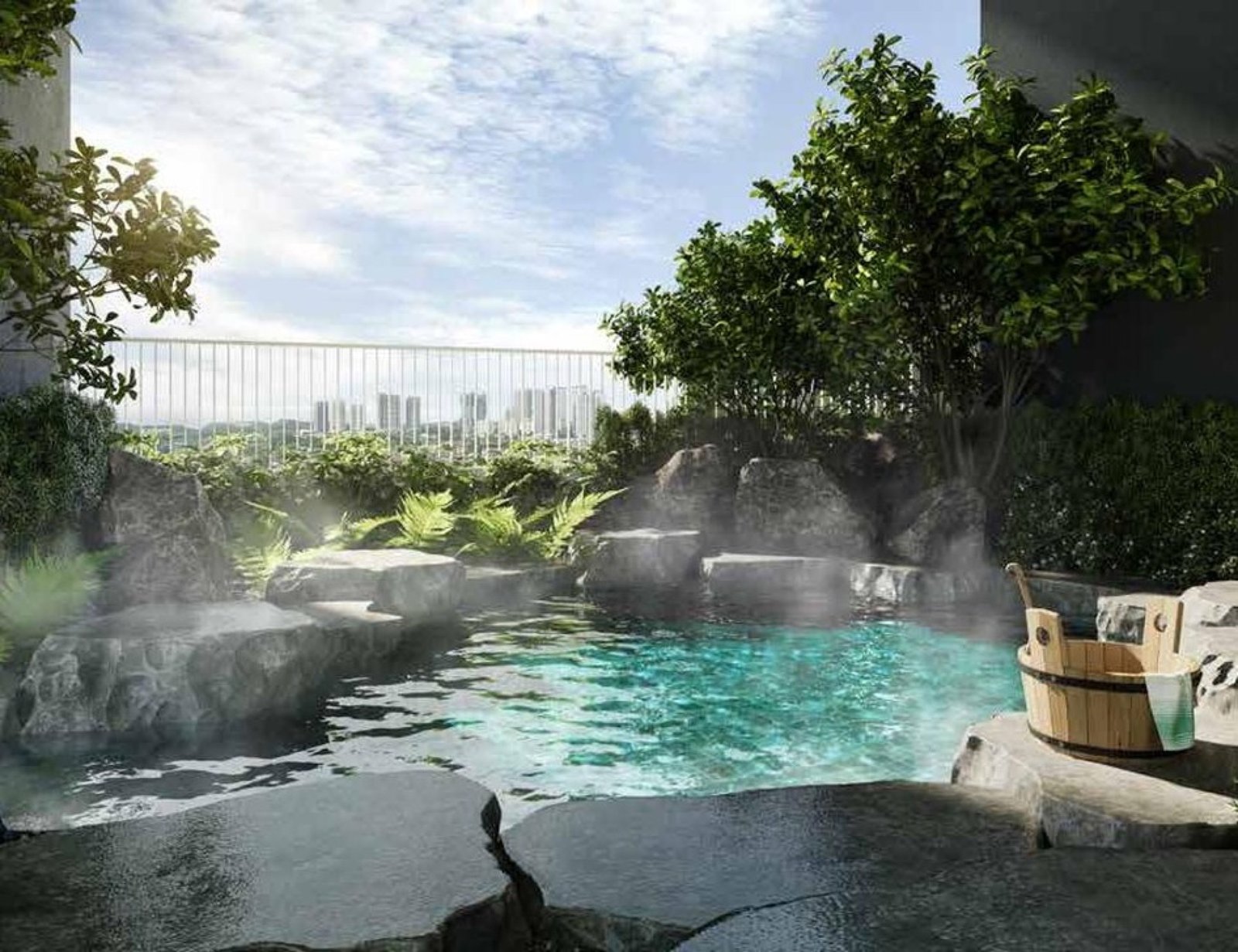 Aras Residences onsen pool: artist's impression