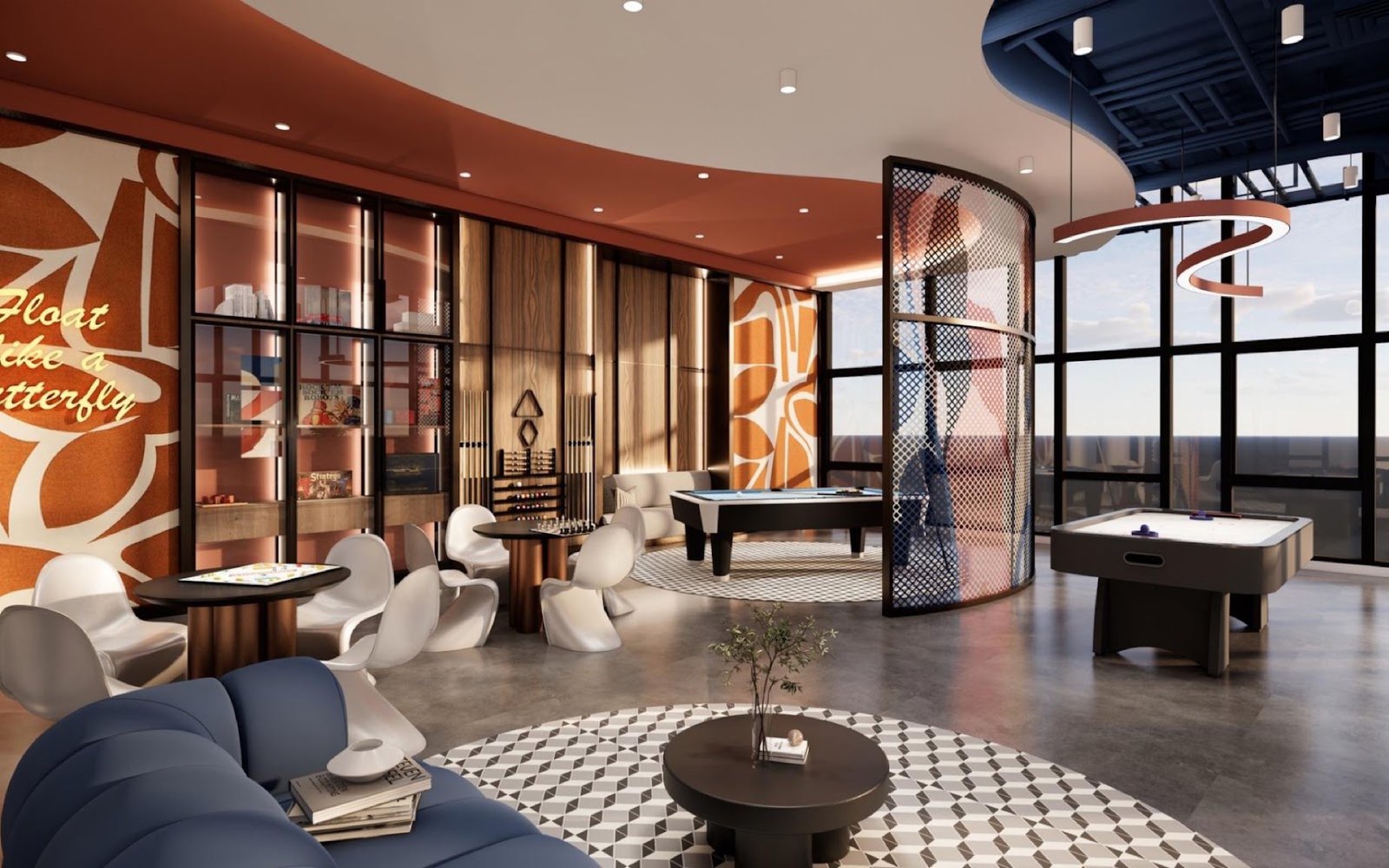 Aricia Residences games room: artist's impression