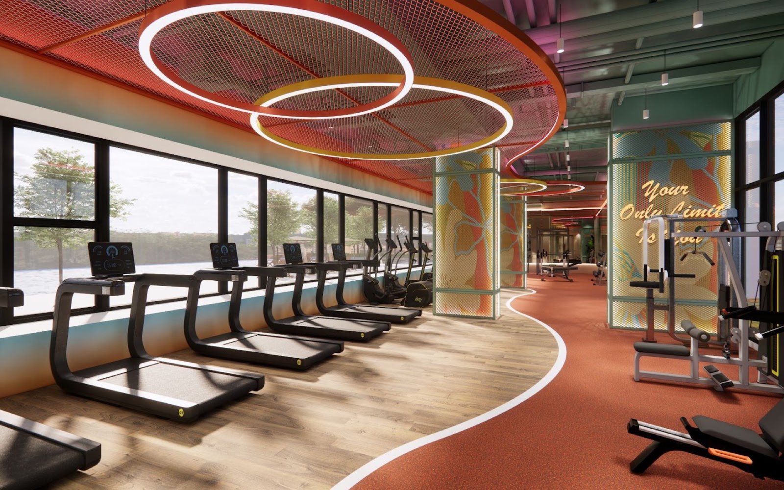Aricia Residences gymnasium: artist's impression