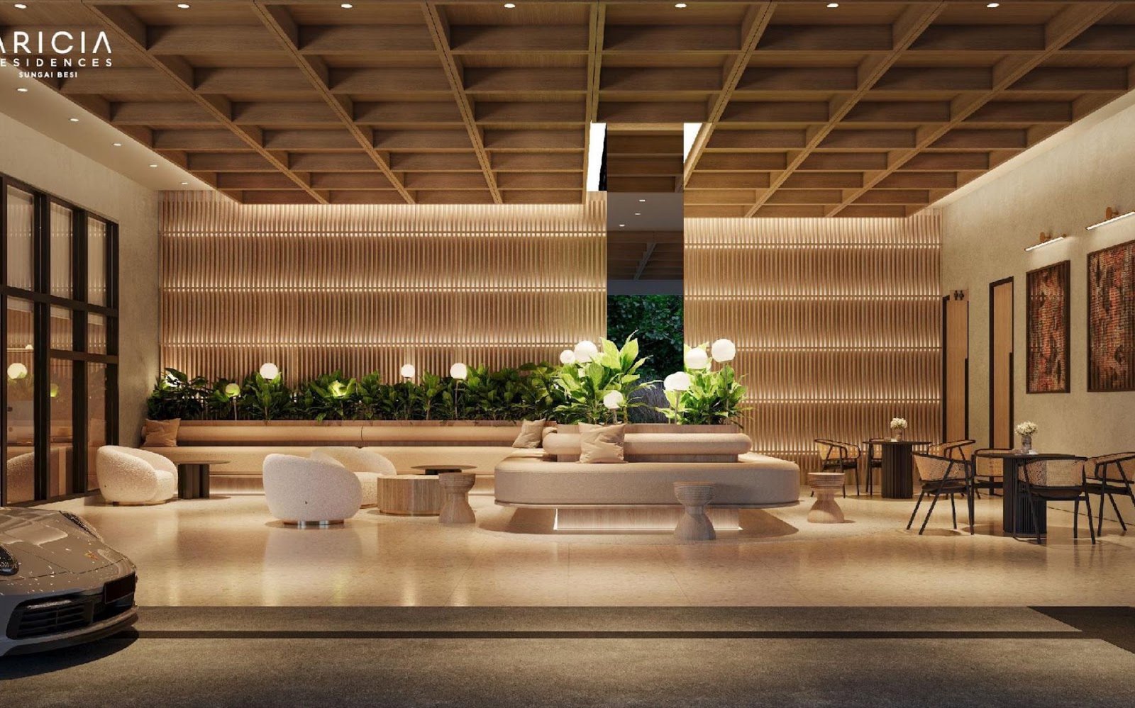 Aricia Residences lobby: artist's impression