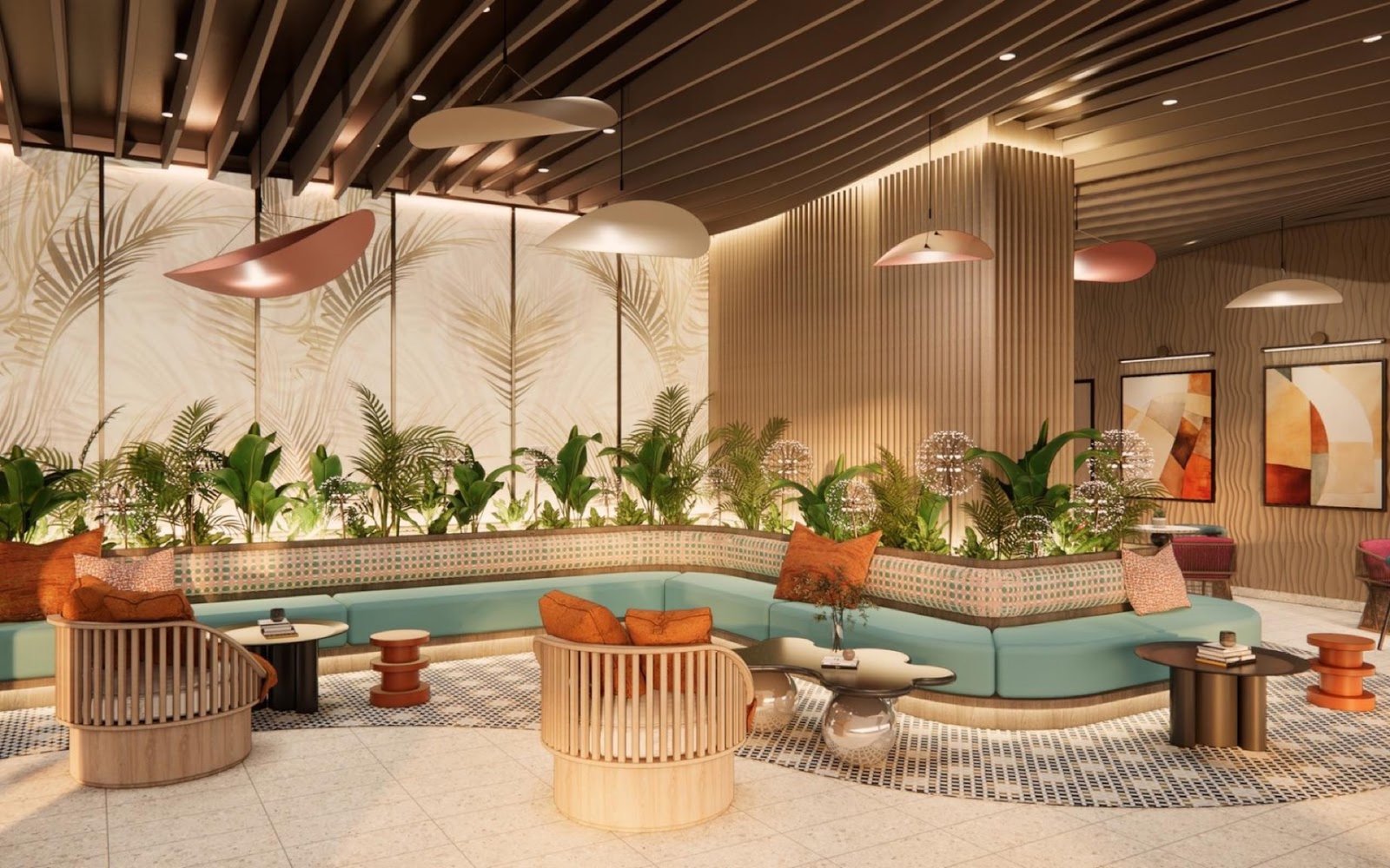 Aricia Residences waiting lounge: artist's impression