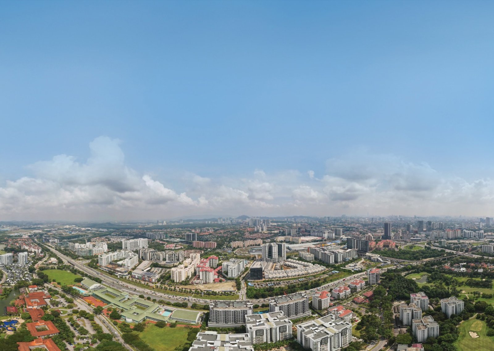 Aerial view of Ara Damansara and the surrounding area