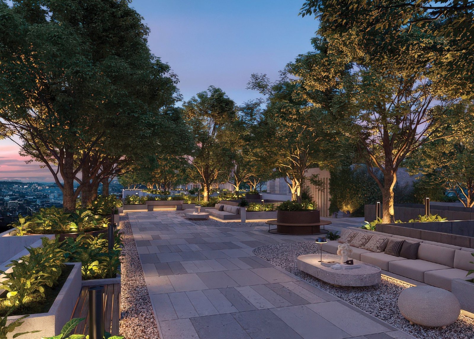 ARRA Residences rooftop garden: artist's impression