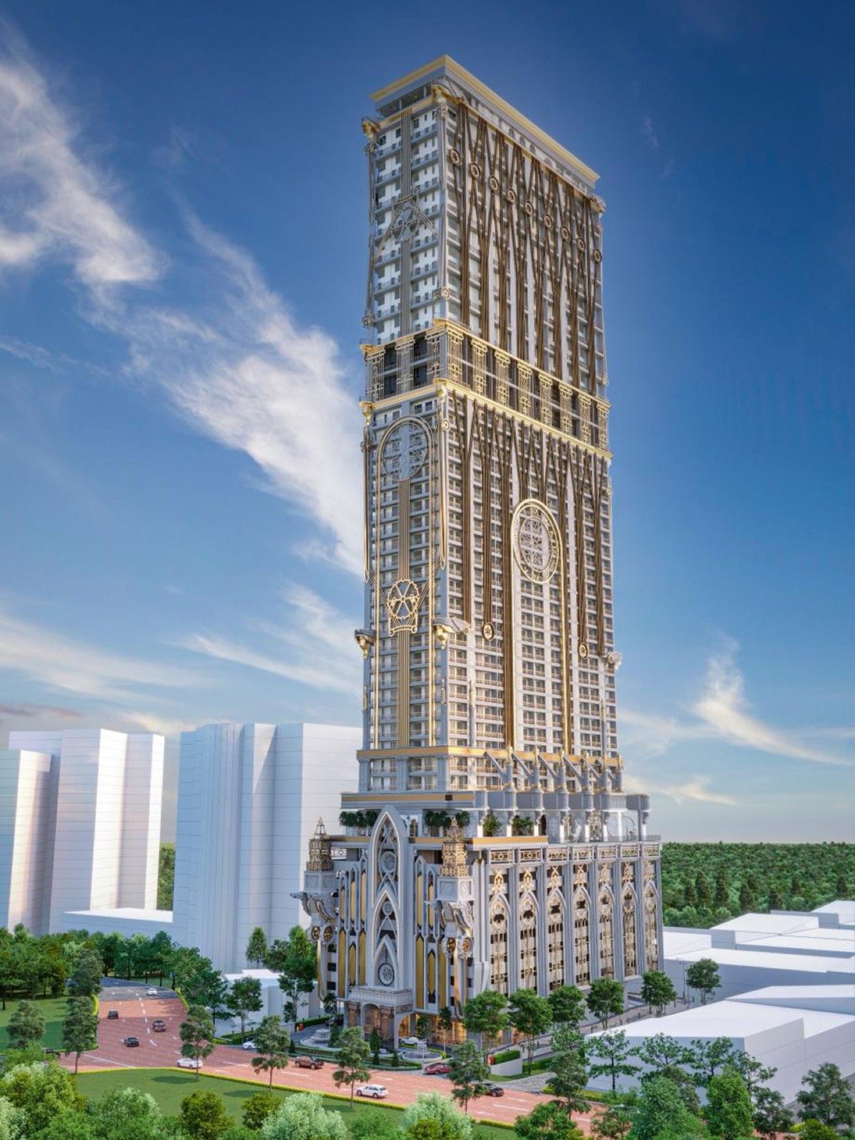 Arte Solaris tower by day: artist's impression