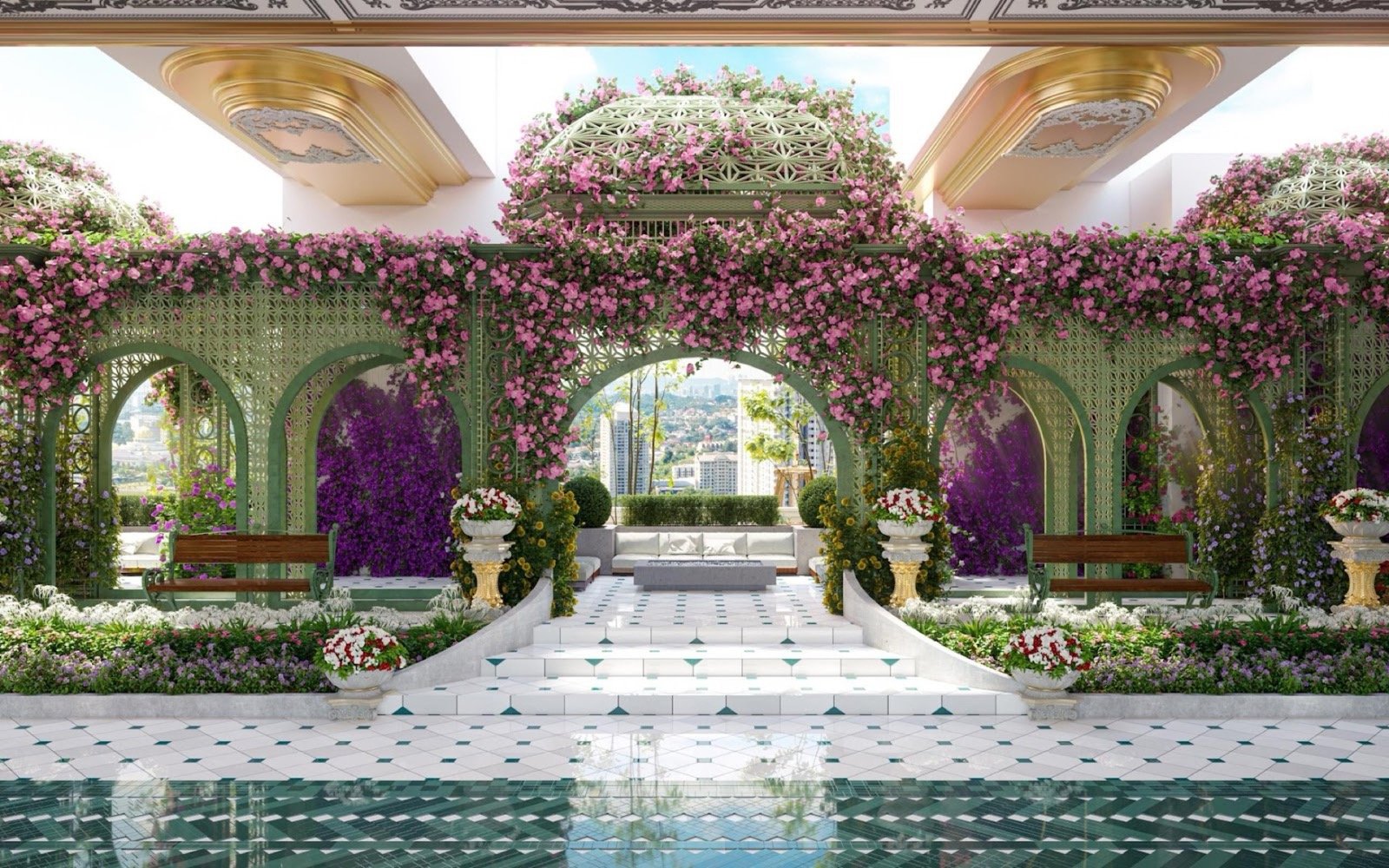 Arte Solaris Royale Treillage Garden: artist's impression