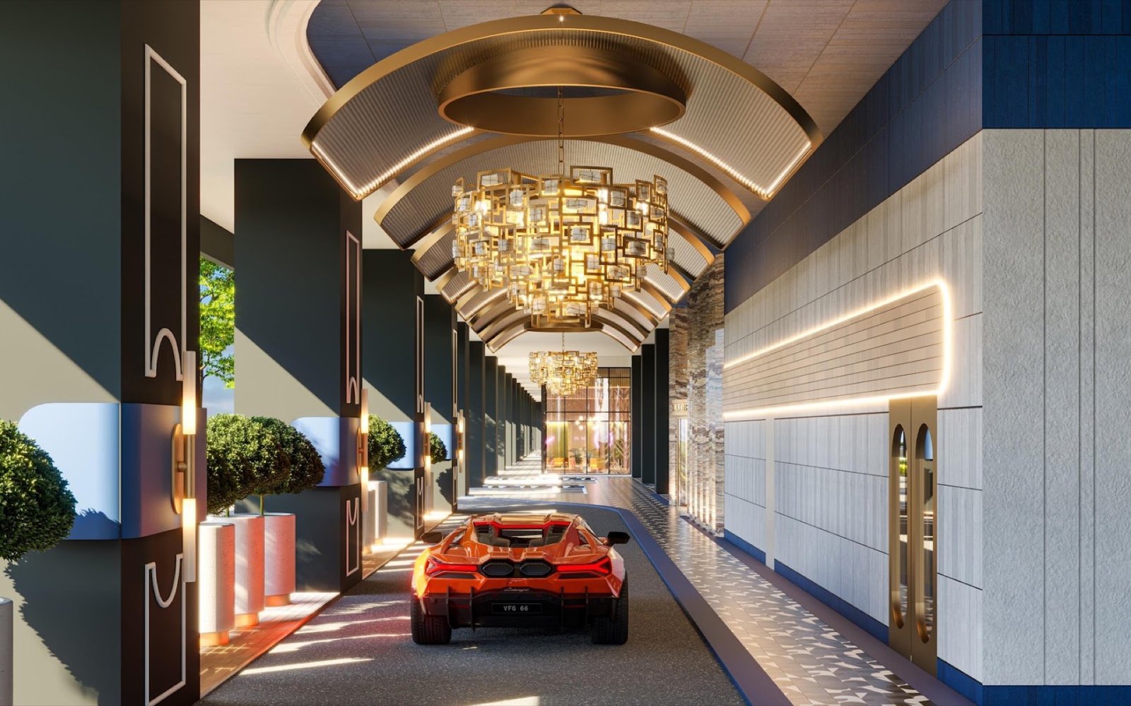 Arte Star covered drop-off: artist's impression
