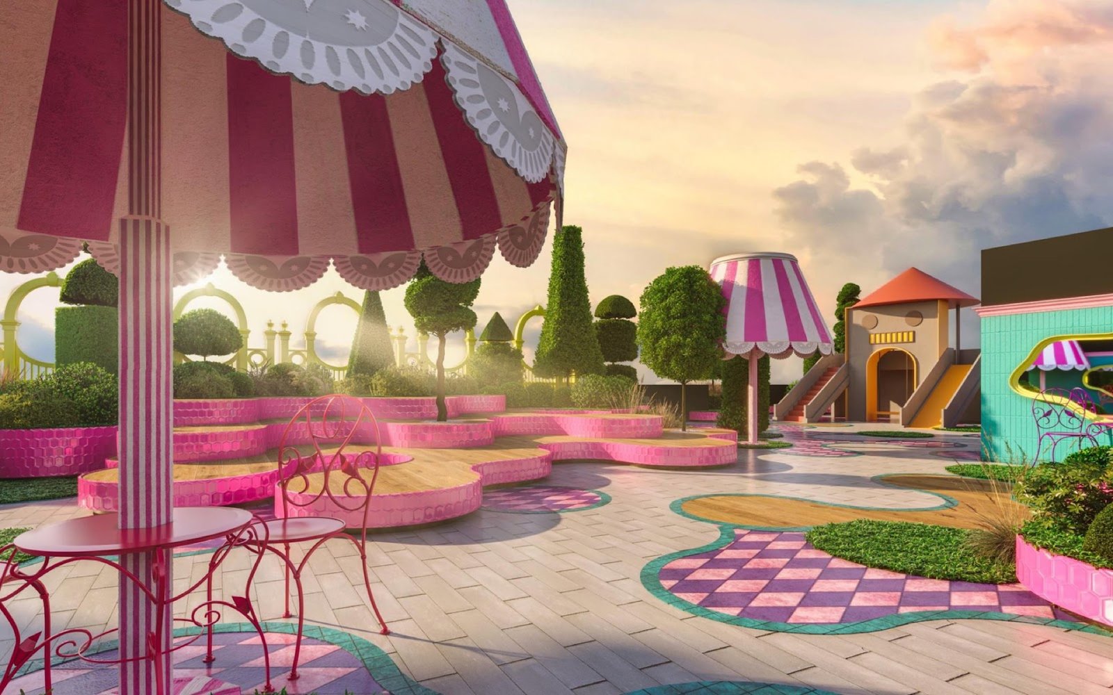 Arte Star garden lounge: artist's impression