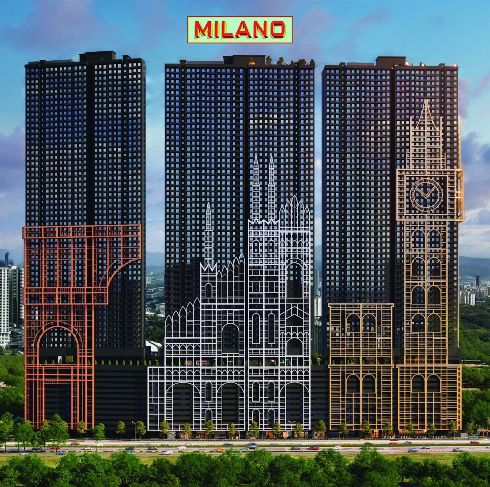 Arte Star towers including The Milano: artist's impression