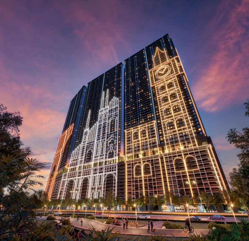 Arte Star The Regal, Sungai Besi: artist's impression of the tower at dusk