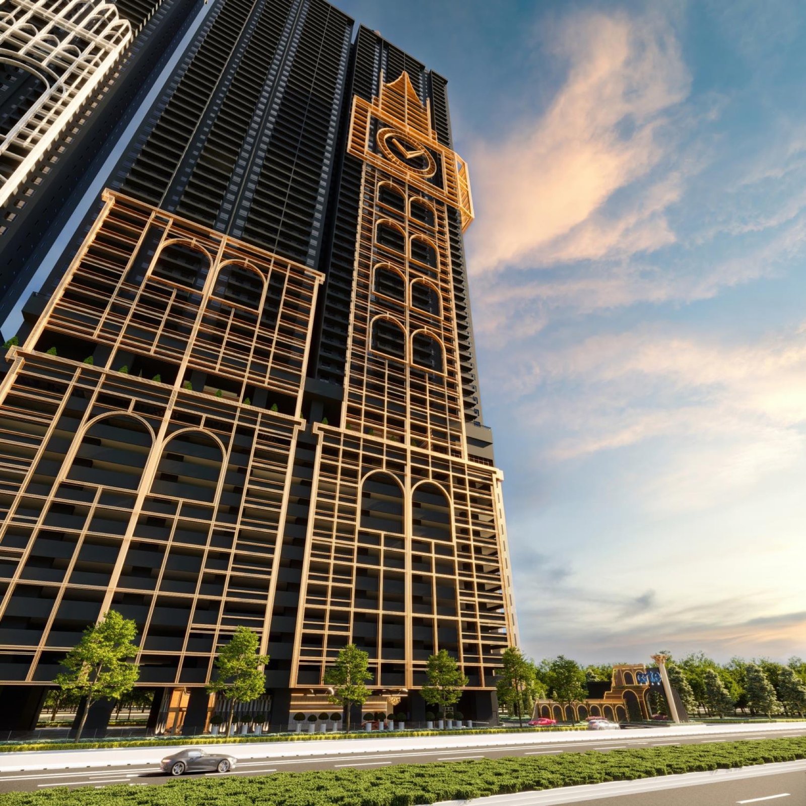 Arte Star The Regal tower from street level: artist's impression