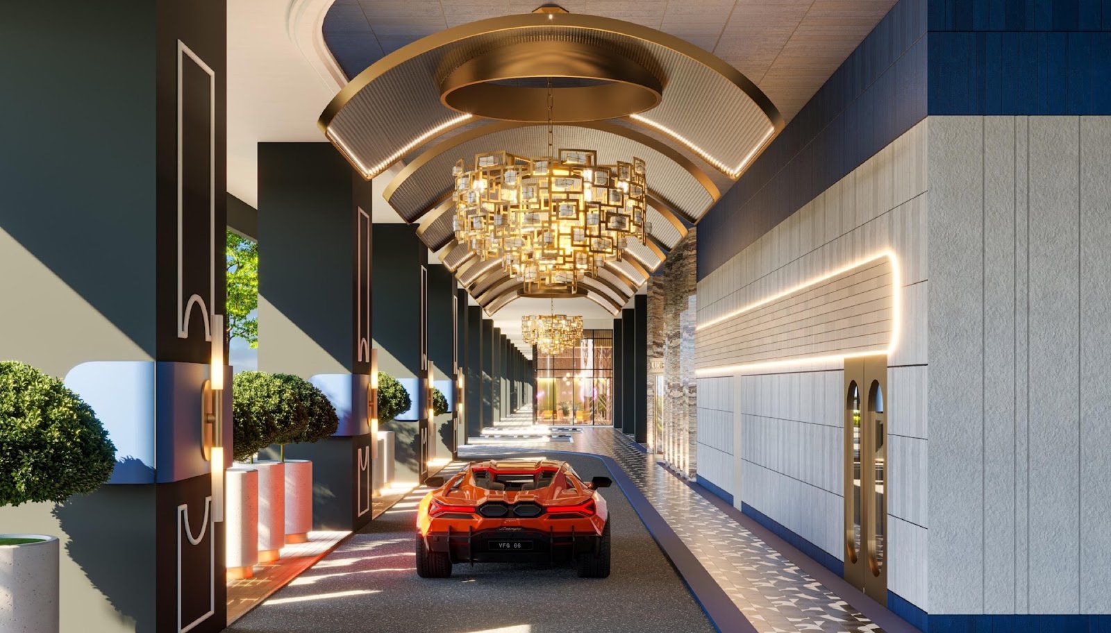 Arte Star Welcome Plaza drop-off: artist's impression