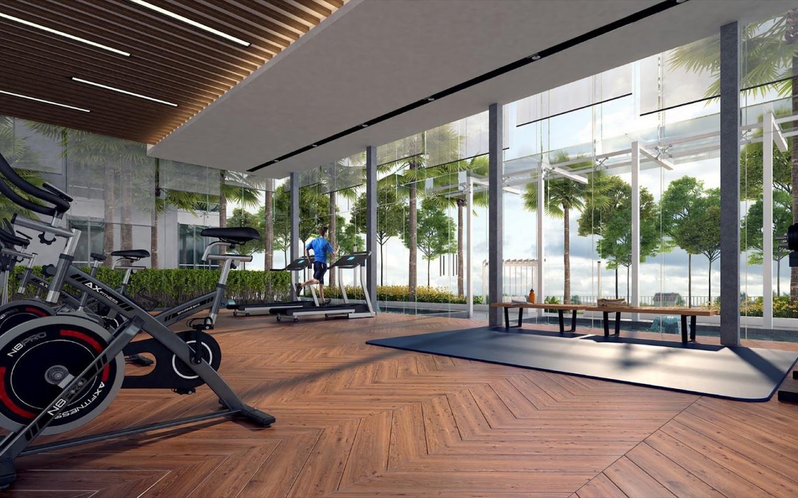 Arunya Residences floating gym: artist's impression