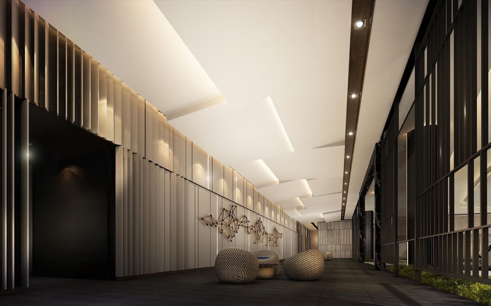Arunya Residences waiting lounge: artist's impression