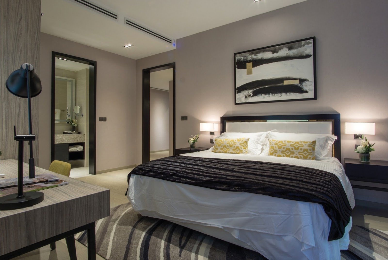 Ascott Star Residence furnished master bedroom