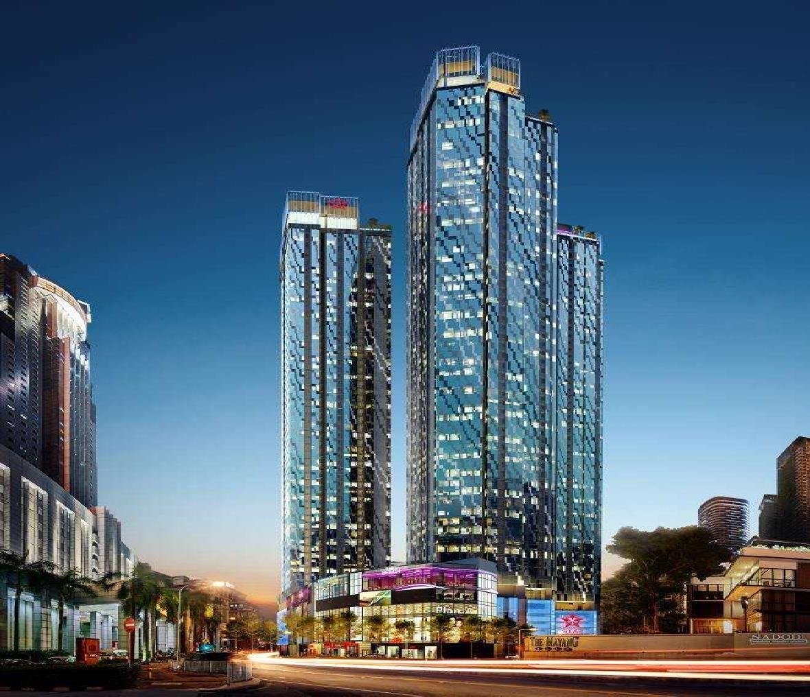 Ascott Star Residence, KL City Centre: artist's impression of the Star Residences towers