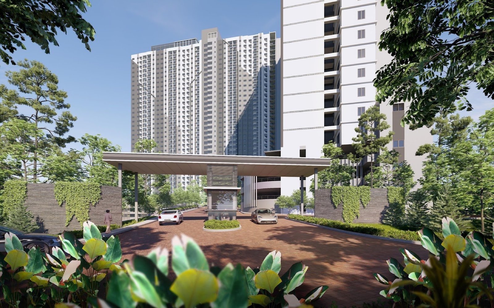 Aster Hill entrance and residential blocks: artist's impression