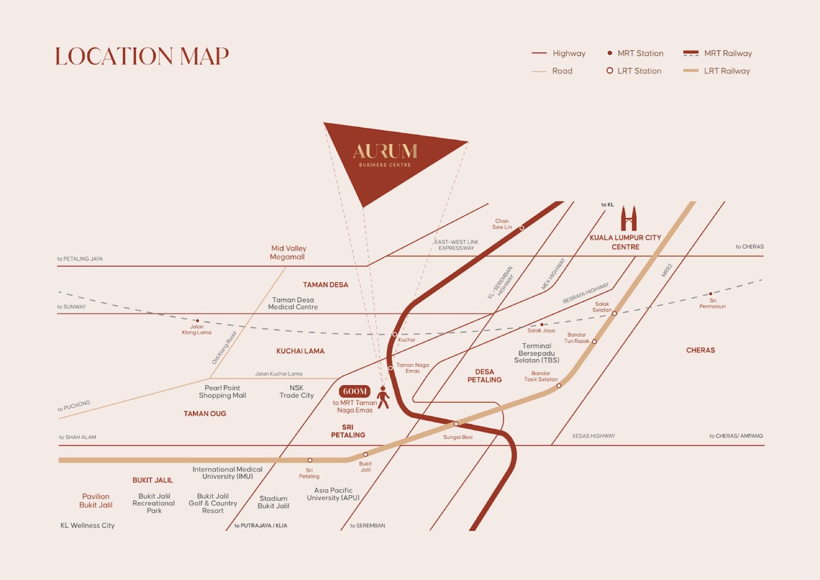 Aurum Suites location map