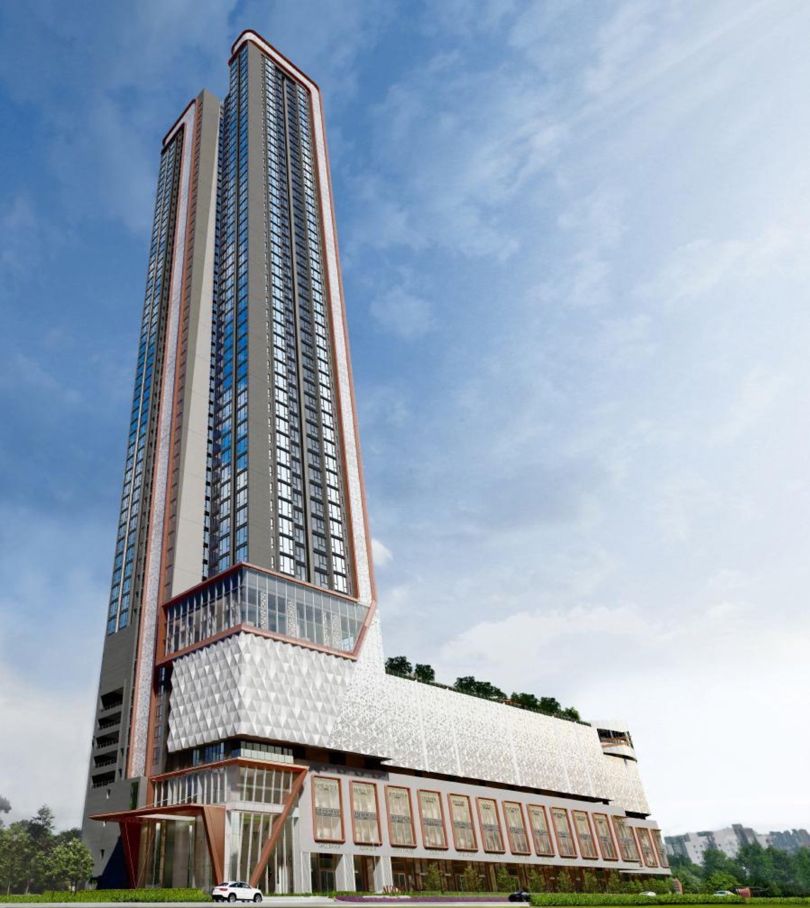 Aurum Suites, Sri Petaling: artist's impression of the tower
