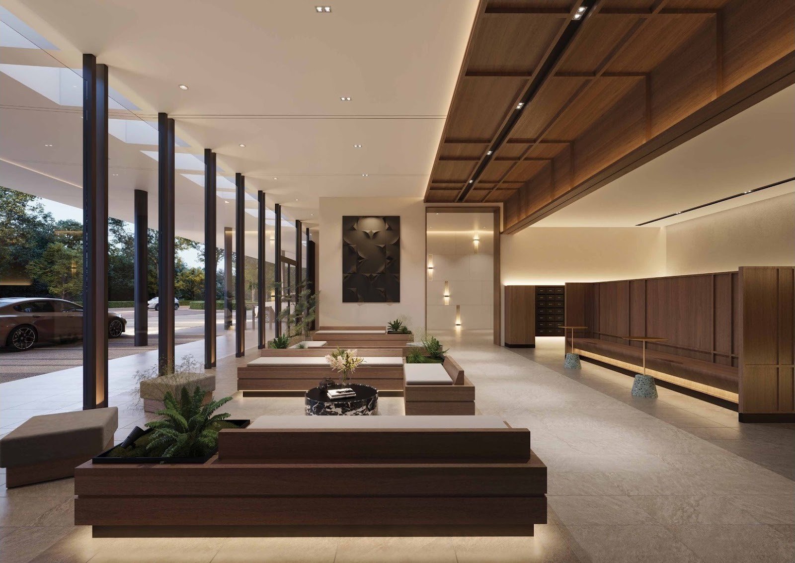 Ayanna Resort Residences drop-off lobby: artist's impression