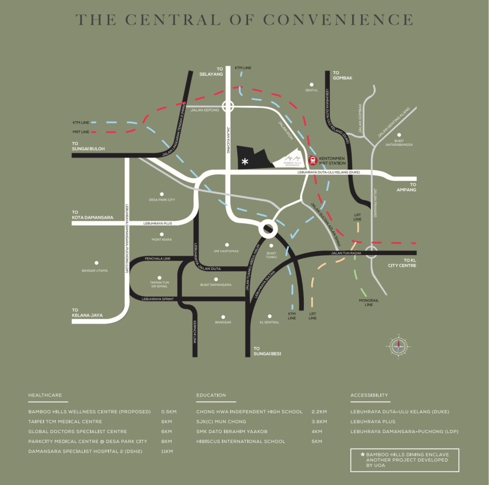 Bamboo Hills Residences location map