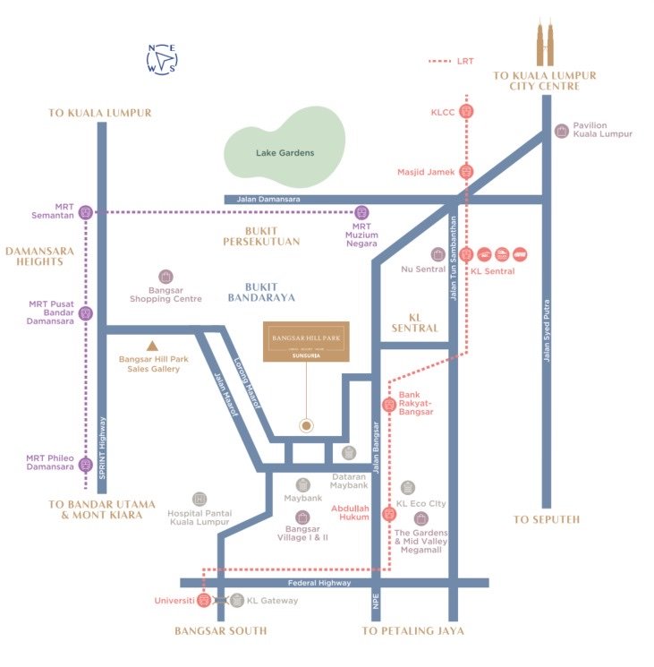 Bangsar Hill Park location map