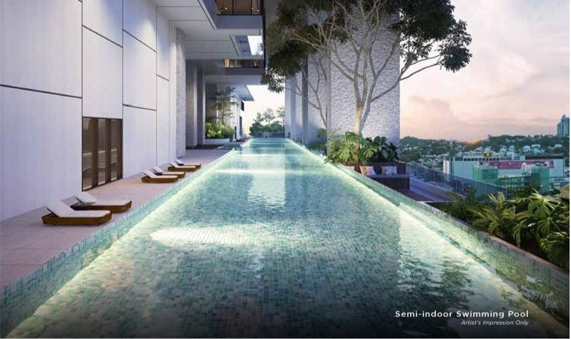 Bangsar Hill Park semi-indoor swimming pool: artist's impression