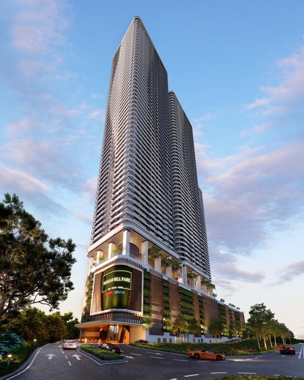 Bangsar Hill Park, Bangsar: artist's impression of the towers and entrance