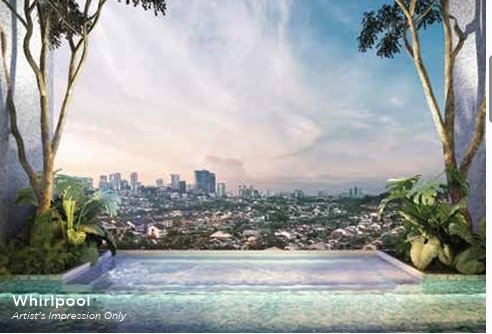 Bangsar Hill Park whirlpool with city view: artist's impression