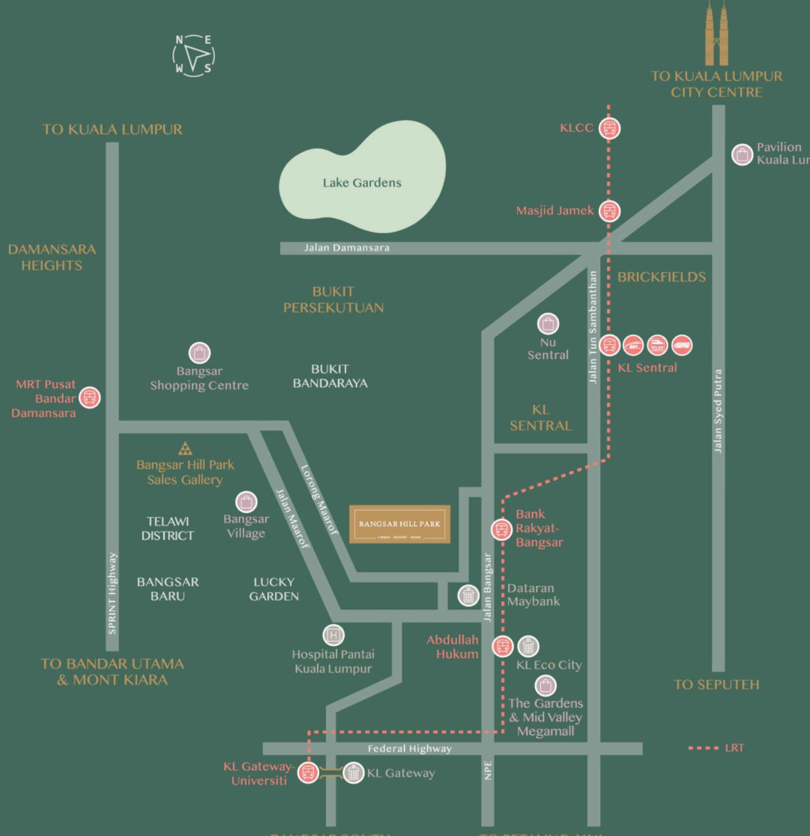 Bangsar Hill Park location map