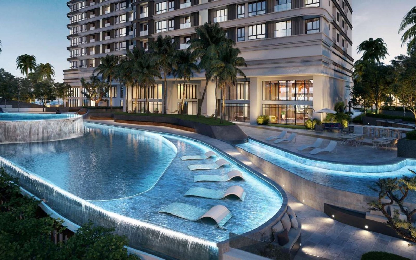 Bangsar Hill Park Verdura swimming pool and facility deck: artist's impression