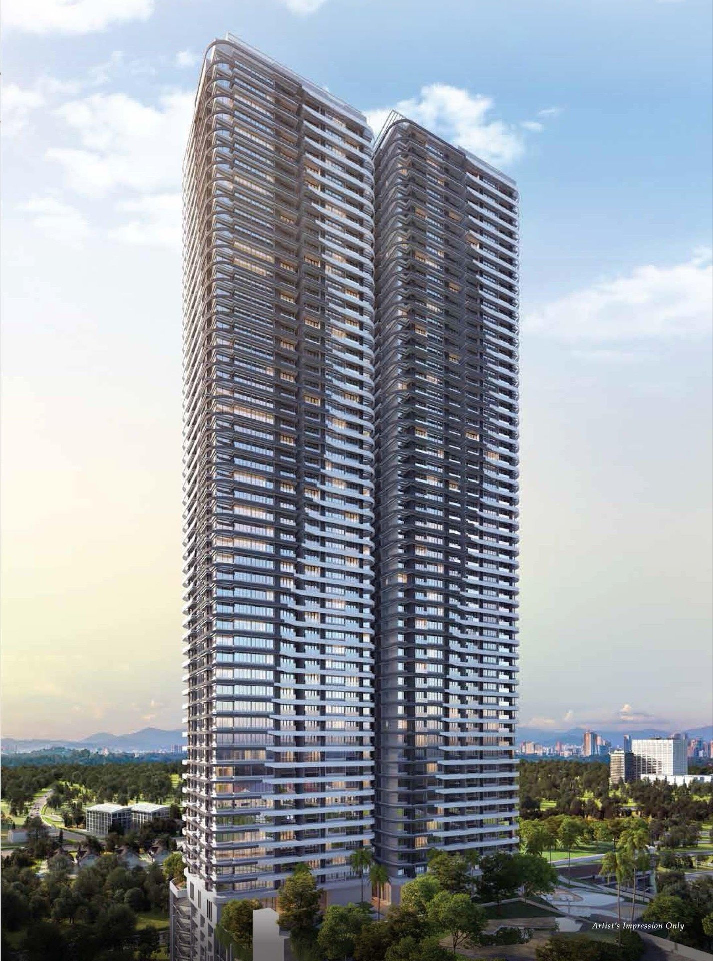 Bangsar Hill Park Verdura, Bangsar: artist's impression of Towers D and E