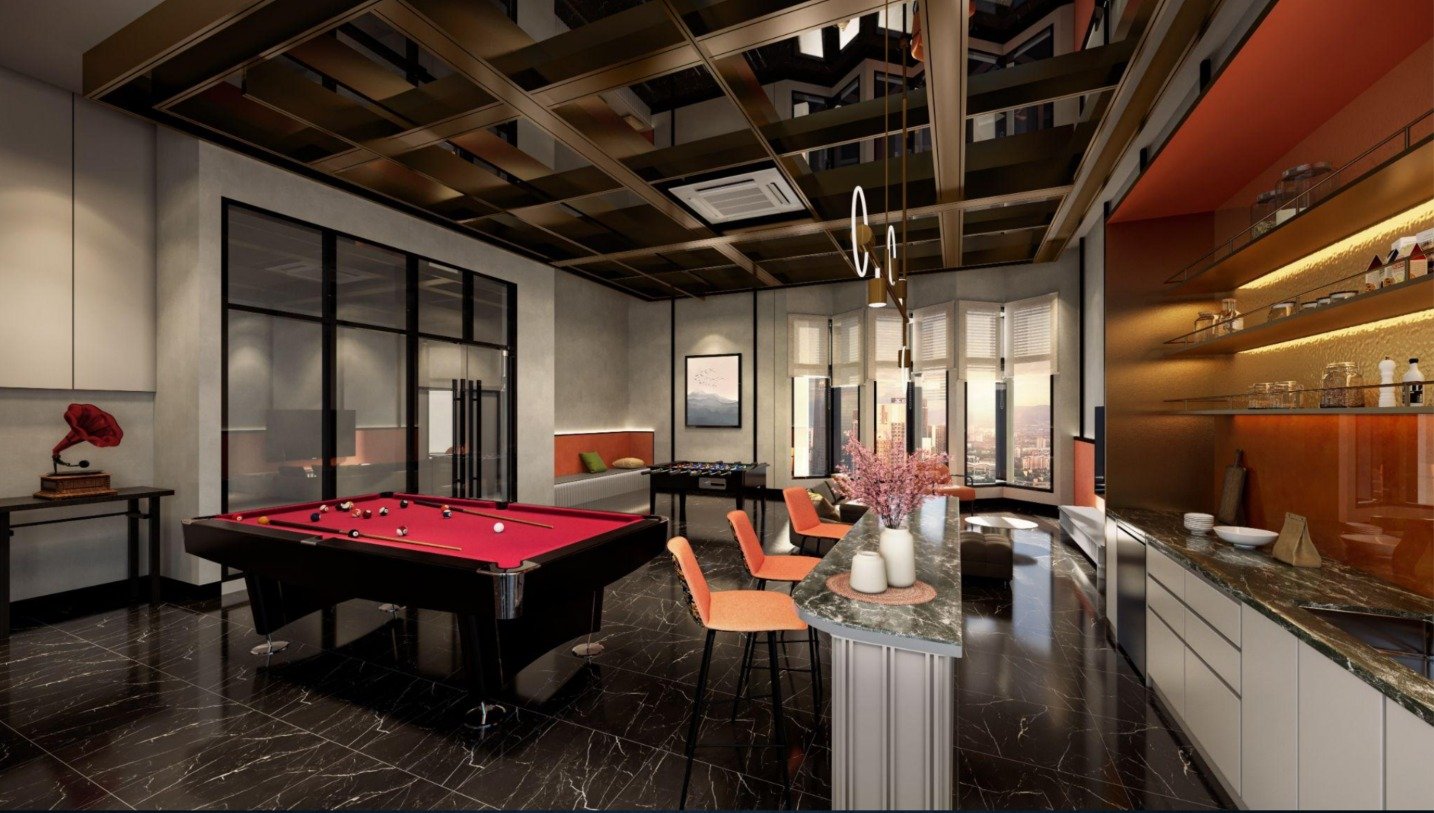 Branniganz Suites games lounge and bar counter
