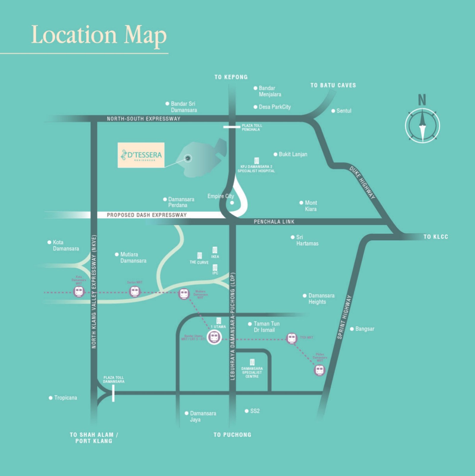 D'Tessera Residences location map