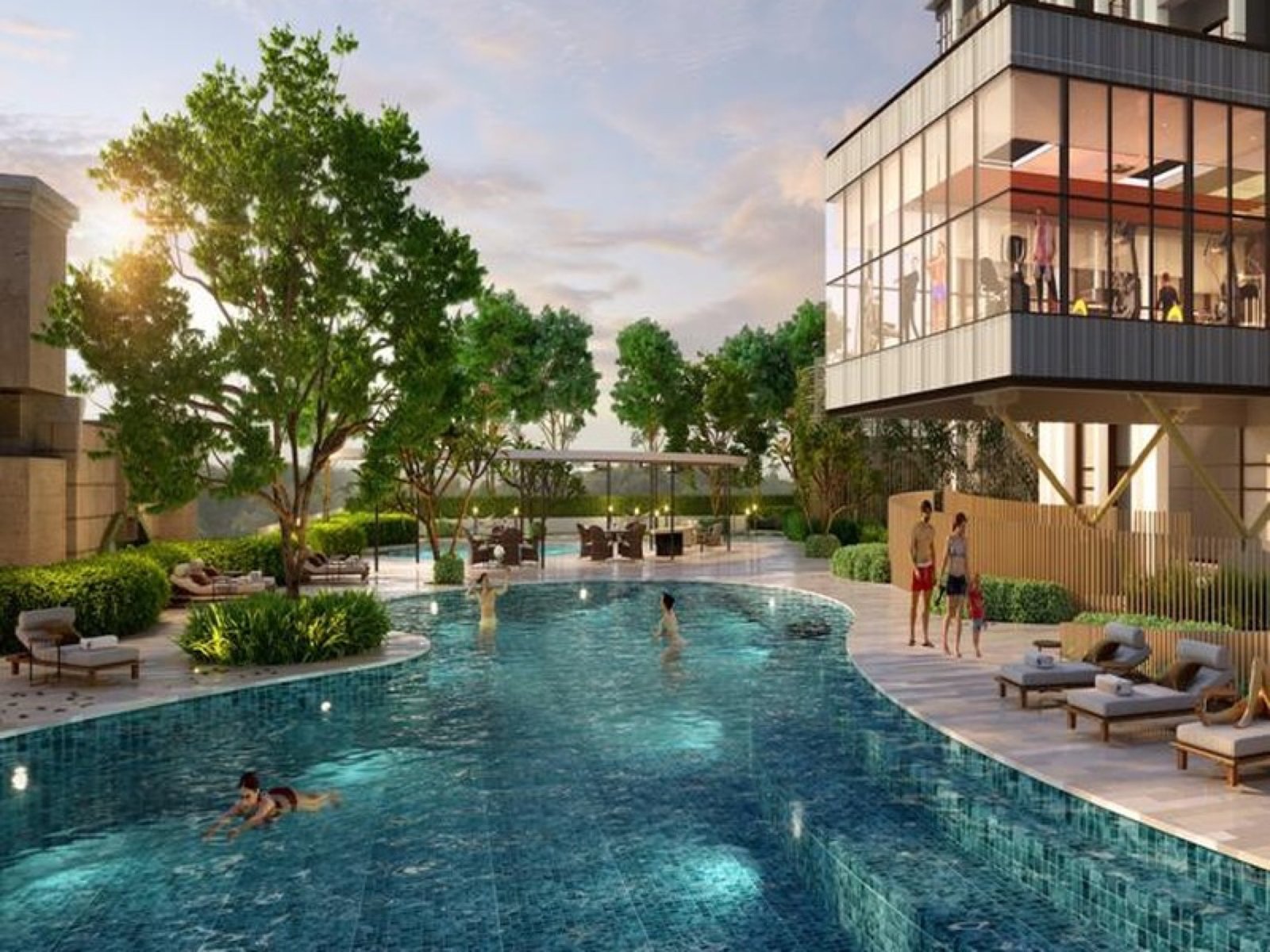 D'Tessera Residences pool deck: artist's impression