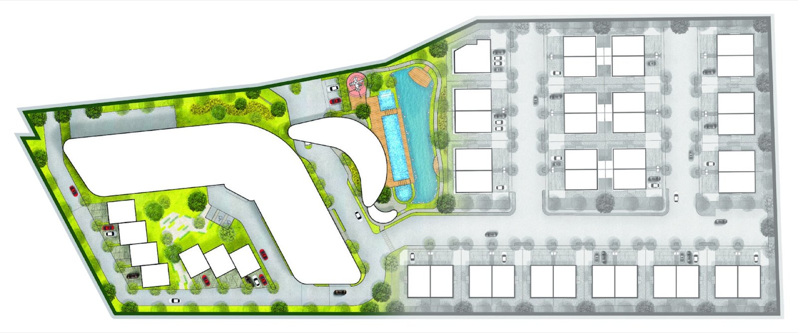 Daya Residence site plan with facilities