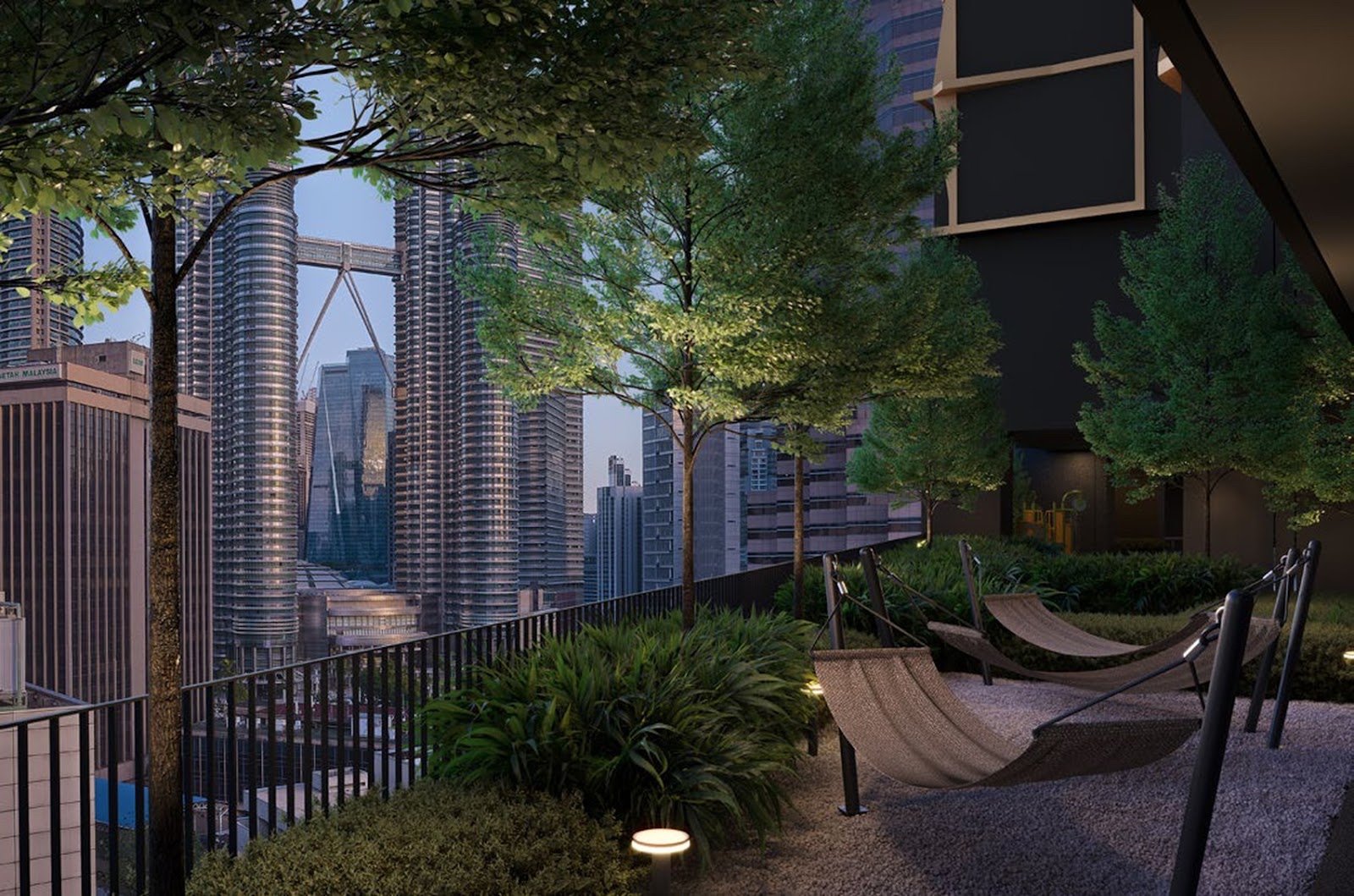DIVINE KL City Centre hammock garden: artist's impression